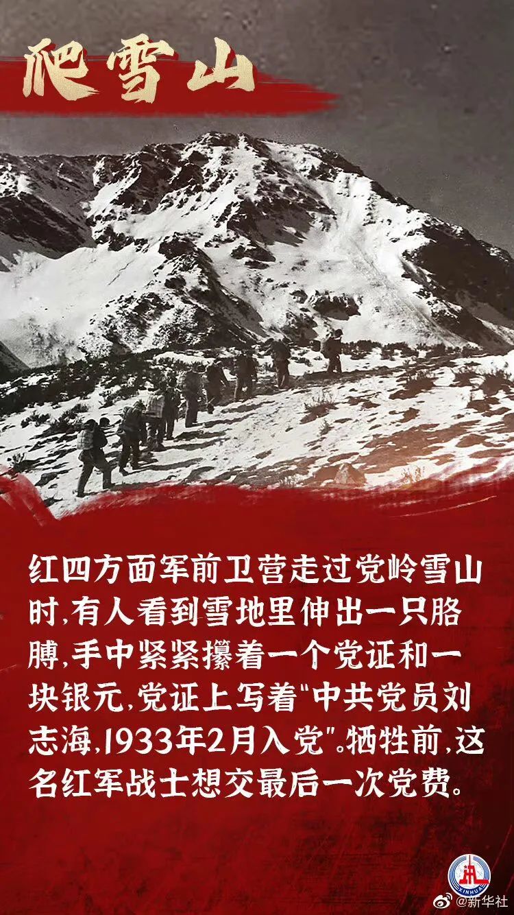 红军长征爬雪山简介图片