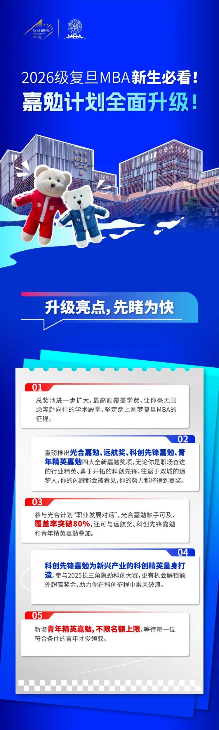 2026年入读复旦MBA新生必看 ：嘉勉计划全面升级！